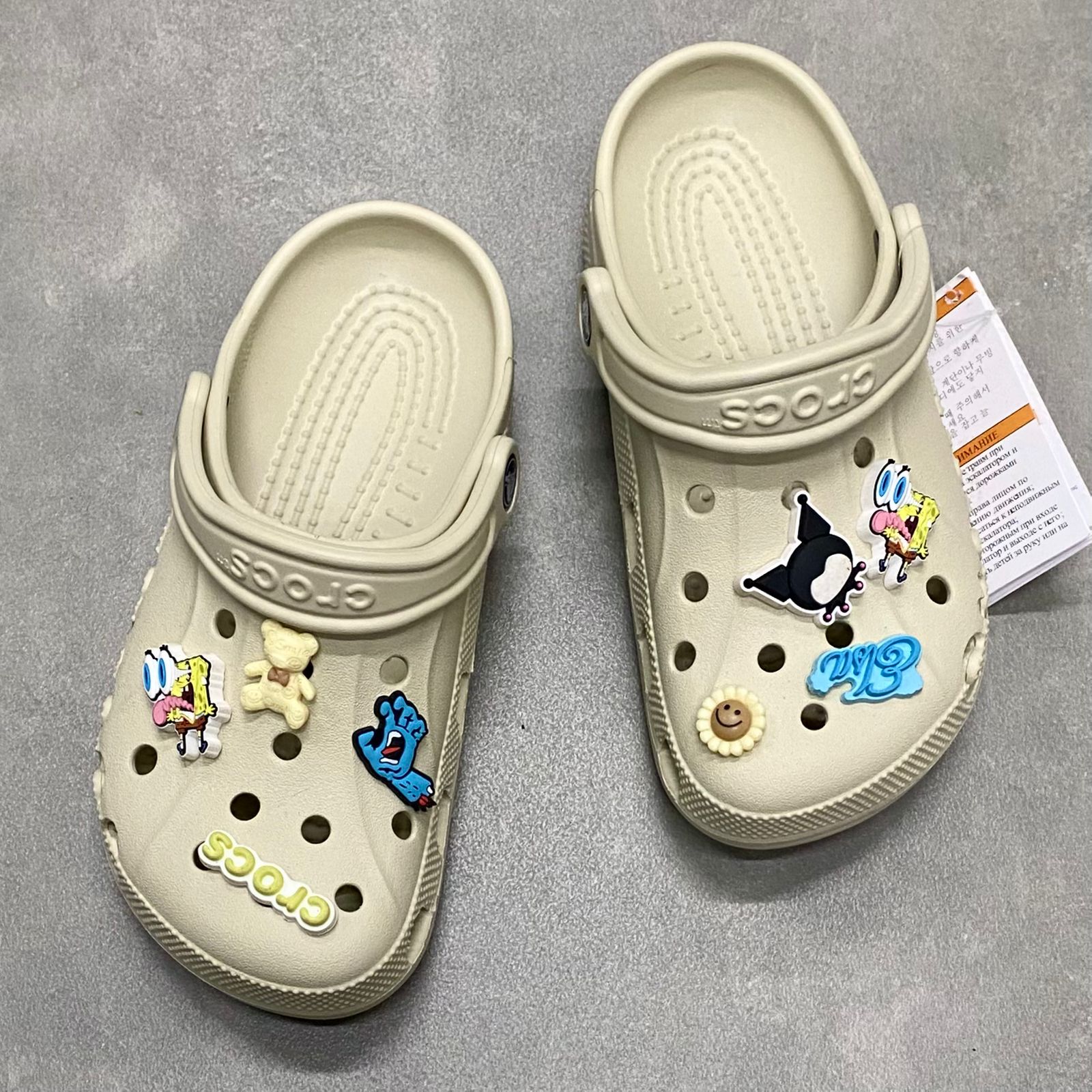 Dép Crocs Kid Clog Baya HN2 Bone